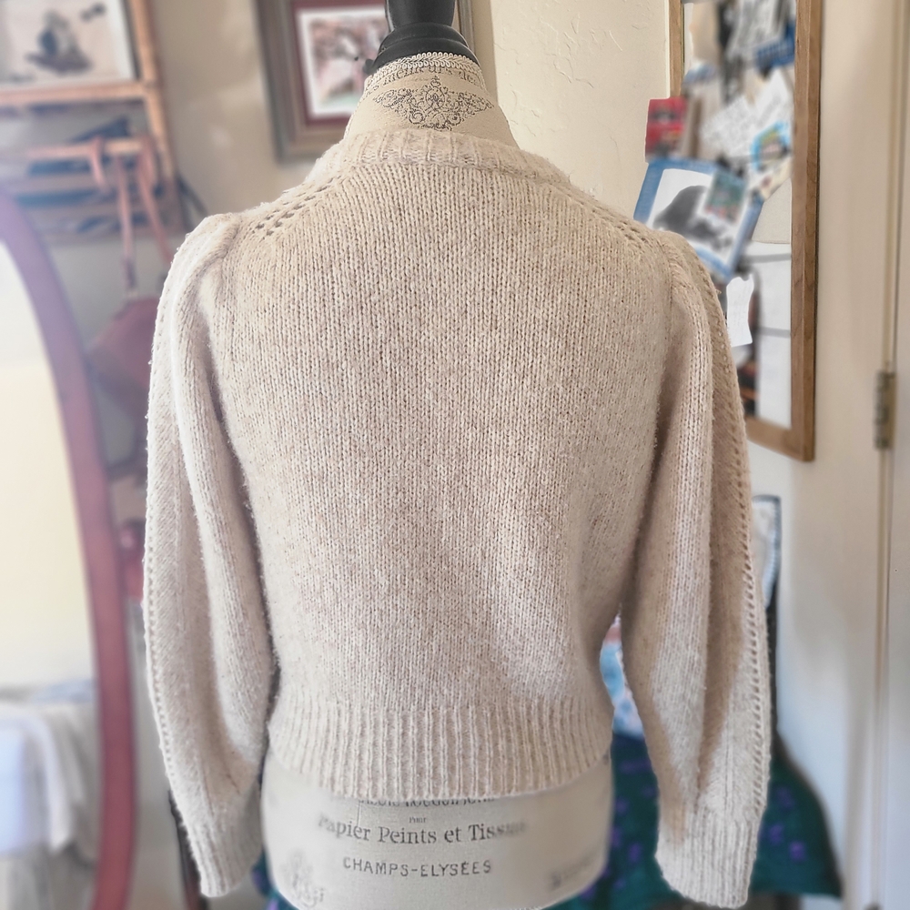 Everlane cream oatmeal cloud cardigan alpaca wool Size S - Picture 3 of 5